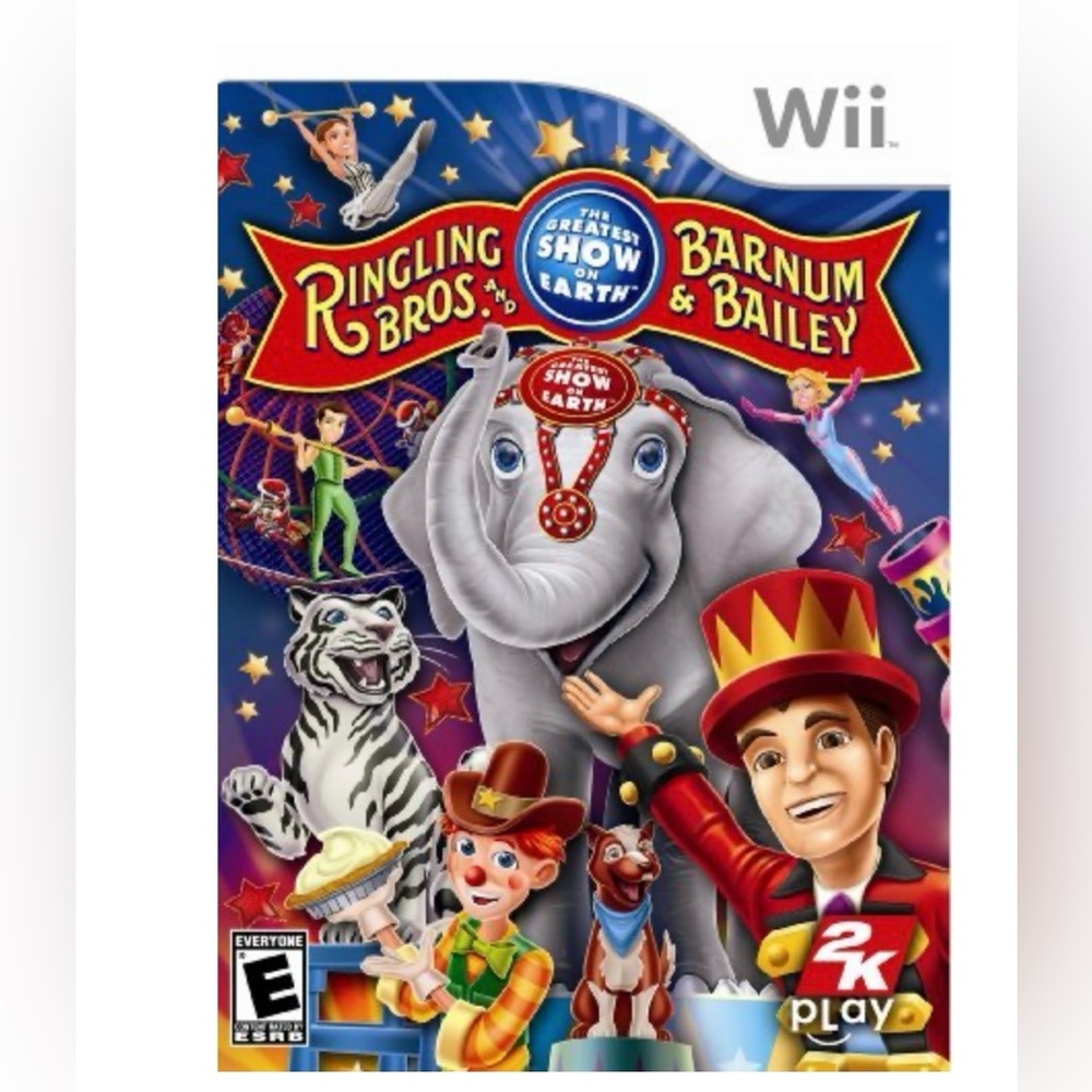 Ringling Bros. and Barnum & Bailey Circus - Nintendo Wii Game‎ w/Manual & Case
